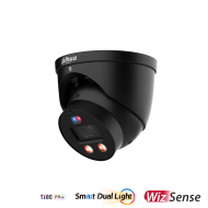 Dahua IPC-HDW3649H-AS-PV-0280B-PRO-BLACK 6MP IP kerakaamera • TiOC PRO Dual-Led 30m 2.8mm(109°) Mic