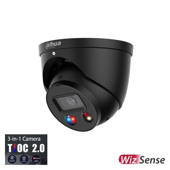 Dahua IPC-HDW3849H-AS-PV-S4-BLACK 8MP IP kerakaamera • TiOC 2.0 Dual-Led 30m 2.8mm(106°) Mic alarm IPC-HDW3849H-AS-PV-0280B-S4-BLACK
