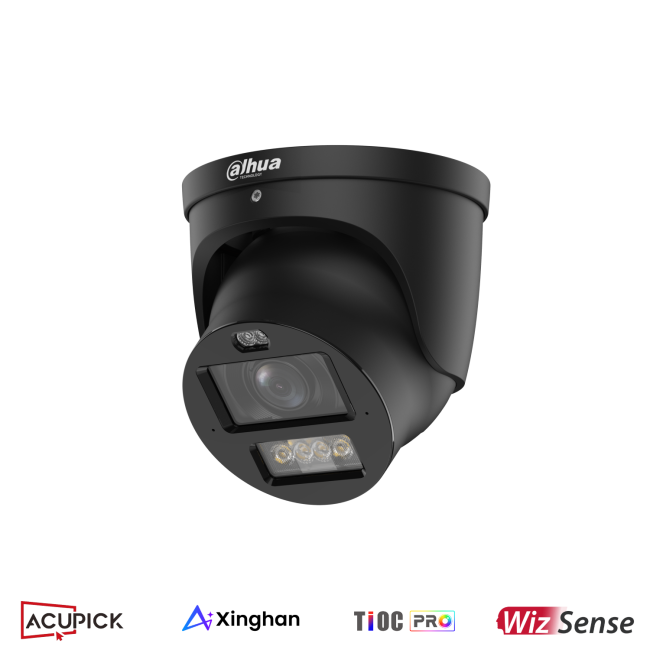 Dahua IPC-HFW3849T1-ZAS-PV-PRO-BLACK 8MP IP kerakaamera • TiOC PRO Dual-Led 50m 2.7-12mm Mic alarm IPC-HDW3849H-ZAS-PV-2712-PRO-BLACK
