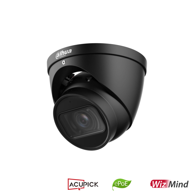 Dahua IPC-HDW5442T-ZE-S3-Black 4MP IP kerakaamera • ePoE WizMind-S IR40m alarm audio/mic 2.7-12mm IPC-HDW5442T-ZE-2712-S3-BLACK