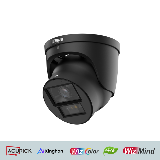 Dahua IPC-HDW5459H-ASE-PV-PRO-Black 4MP IP kerakaamera • Xinghan Dual-Led 60/50m 2.8mm(111°) Mic IPC-HDW5459H-ASE-PV-0280B-PRO-Black