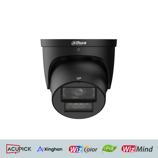 Dahua IPC-HDW5459H-ASE-PV-PRO-Black 4MP IP kerakaamera • Xinghan Dual-Led 60/50m 2.8mm(111°) Mic IPC-HDW5459H-ASE-PV-0280B-PRO-Black
