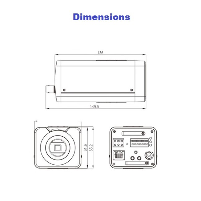 Dahua 2MP box DN DWDR (objektiiv ei kuulu komplekti) 0.01Lux, Aptina 1/3 Dahua 2MP box DN DWDR (objektiiv ei kuulu komplekti) 0.01Lux, Aptina 1/3