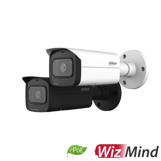Dahua IPC-HFW5541T-ASE-BLACK 5MP IP torukaamera • ePoE WizMind IR80m I/O audio 2.8mm(102°) IPC-HFW5541T-ASE-0280B-BLACK