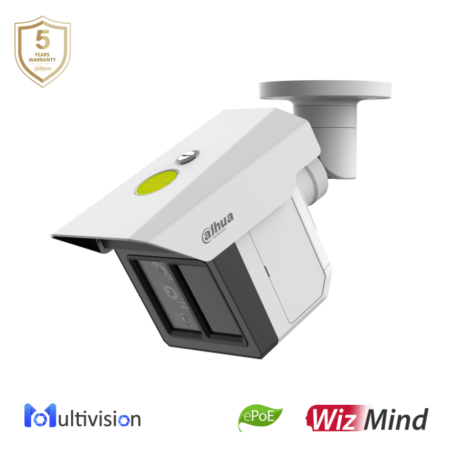 Dahua IPC-MFW5241T2-E3-ASE 3*2MP Multivision perimeetri IP torukaamera • ePoE WizMind IR100m