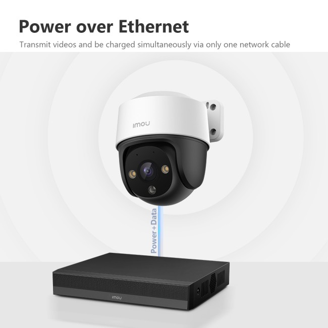 Imou IPC-S41FAP 4MP IP PoE PT kaamera • mikrofon 3.6mm(79°) IR30m 12V FullColor IPC-S41FAP-IMOU
