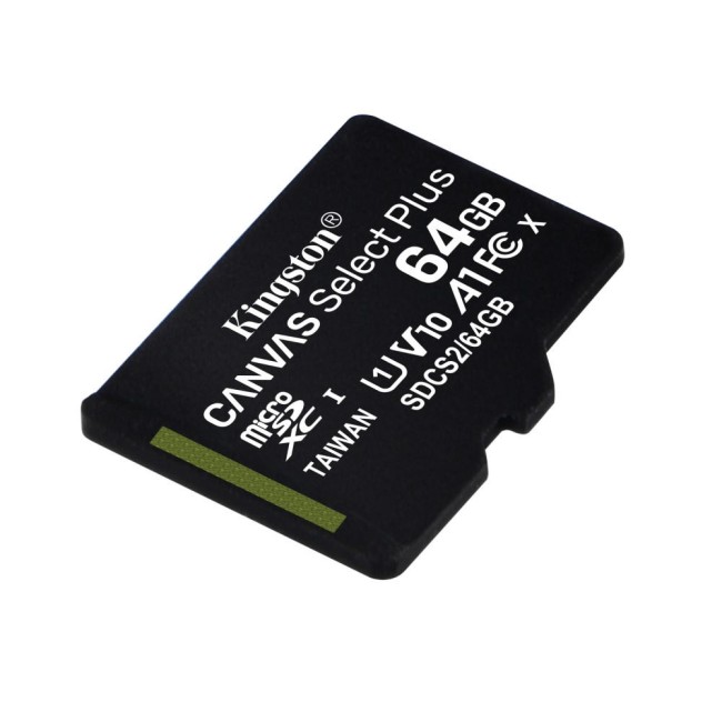 Kingston SDCS2/64GB 64GB microSD mälukaart • Consumer seeria 100MB/s SDCS2/64GB