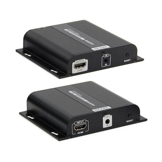 HDMI Extender komplekt üle Cat kaabli kuni120m • 4K(3840x2160@30Hz) • IR kanal • HDMI-EX-120-4K HDMI Extender komplekt üle Cat kaabli kuni120m • 4K(3840x2160@30Hz) • IR kanal • HDMI-EX-120-4K