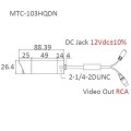 Shany minikaamera, 540TVL, 0.15lux, lens 3.6mm, 12V, IP67 Shany minikaamera, 540TVL, 0.15lux, lens 3.6mm, 12V, IP67