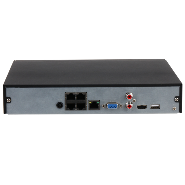 Dahua NVR4104HS-P-4KS3 4 kanaliga Lite seeria IP salvesti • 4 PoE WizSense 80/80/60Mbps 1HDD 1U NVR4104HS-P-4KS3