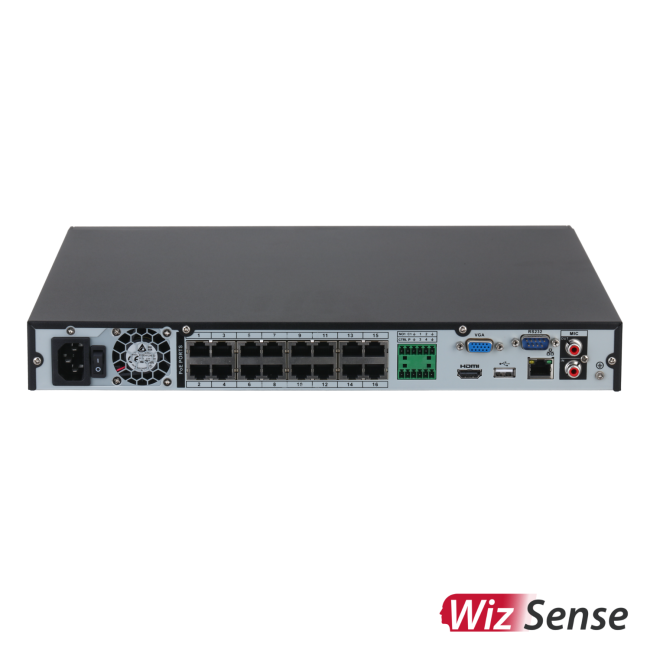 Dahua NVR4216-16P-4KS3 16 kanaliga Lite seeria IP salvesti • 12MP 160/160/80Mbps 2HDD 16PoE NVR4216-16P-4KS3