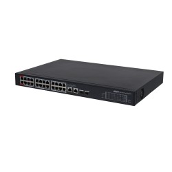 Dahua PFS3228-24GT-360-V2 mittemanageeritav switch • PoE 24*Gbps + 2+2*Gbps combo • 360W Dahua PFS3228-24GT-360-V2 mittemanageeritav switch • PoE 24*Gbps + 2+2*Gbps combo • 360W