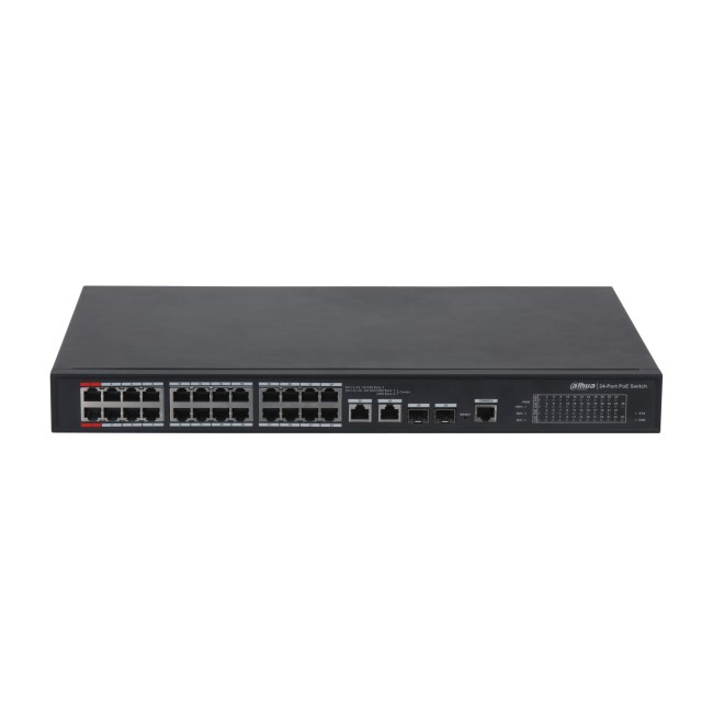 Dahua PFS4226-24ET-240-V3 manageeritav switch • PoE 24*100Mbps + 2*1000Mbps combo • 240W PFS4226-24ET-240-V3