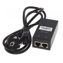 POE NET Injector 1 kanali toite söötja IEEE 802.3at • 24W • 48V • Mode B (klemmid 4,5 +; 7,8 -) POE NET Injector 1 kanali toite söötja IEEE 802.3at • 24W • 48V • Mode B (klemmid 4,5 +; 7,8 -)