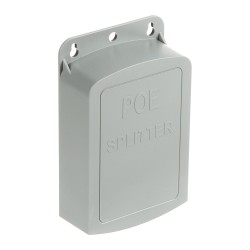PoE splitter / toite adapter • sisend 44-56VDC - väljund 12VDC plastkorpus pritsmekindel PoE splitter / toite adapter • sisend 44-56VDC - väljund 12VDC plastkorpus pritsmekindel