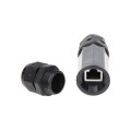 Ilmastikukindel ühendusmuhv RJ45 pistikutega otsastatud Cat5e kaablile • IP67 PUH-RJ45