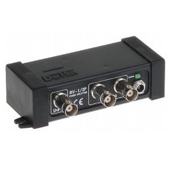 Video splitter (distribuutorvõimendi) analoogvideo 1 in, 2 out, 12V Delta