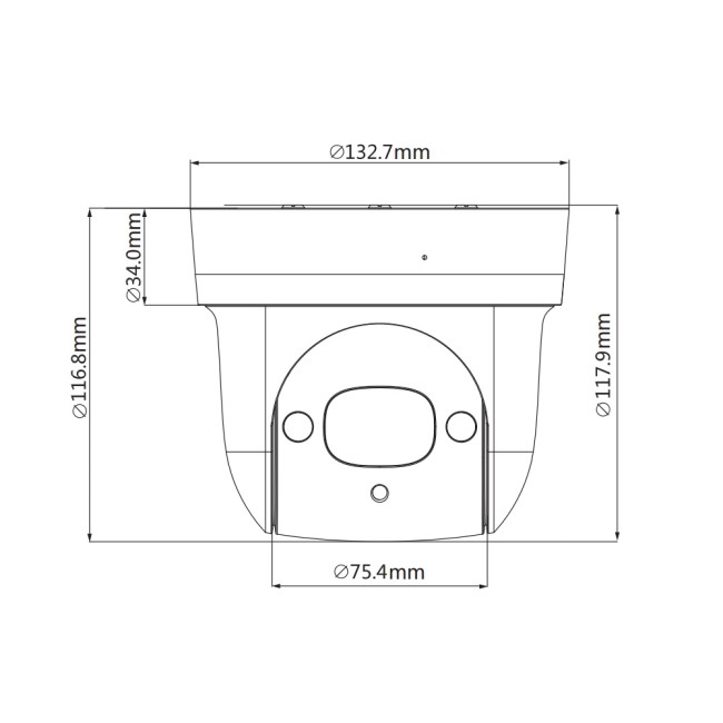 Dahua SD29204UE-GN 2MP IP sisetingimuste PTZ kaamera 4x suumiga IR LED 30m 12V/PoE SD29204UE-GN