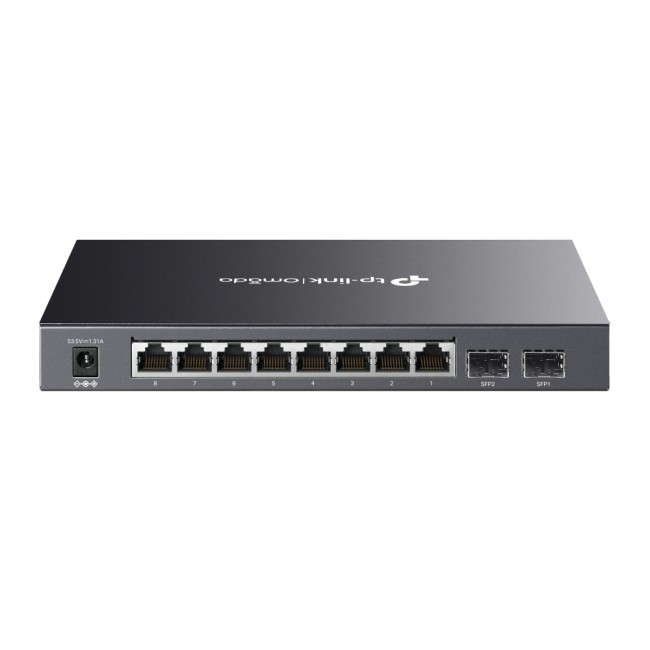 TP-Link SG2210P Omada SDN Cloud switch • 8 Gigabit PoE+ ja 2 Gigabit SFP pesa 61W SG2210P