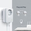 TP-Link TLPA4010P KIT AV600 Powerline adapterite komplekt pistikupesaga 600Mbps TLPA4010P KIT