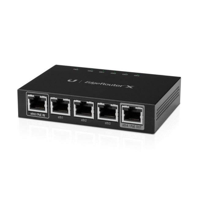 Ubiquiti ER-X Edge Router X • Gigabit ruuter 5 pordiga 24V Passive PoE UNMS ER-X