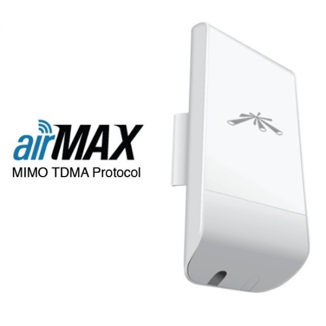 Ubiquiti LocoM5 NanoStationlocoM Wi-Fi link kuni 15 km • 5GHz 150Mbps airMAX®CPE 24V PoE Ubiquiti LocoM5 NanoStationlocoM Wi-Fi link kuni 15 km • 5GHz 150Mbps airMAX®CPE 24V PoE
