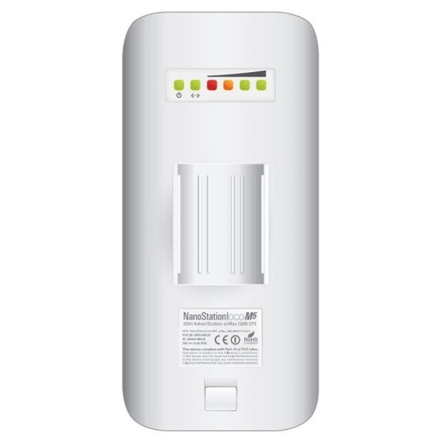 Ubiquiti LocoM5 NanoStationlocoM Wi-Fi link kuni 15 km • 5GHz 150Mbps airMAX®CPE 24V PoE Ubiquiti LocoM5 NanoStationlocoM Wi-Fi link kuni 15 km • 5GHz 150Mbps airMAX®CPE 24V PoE