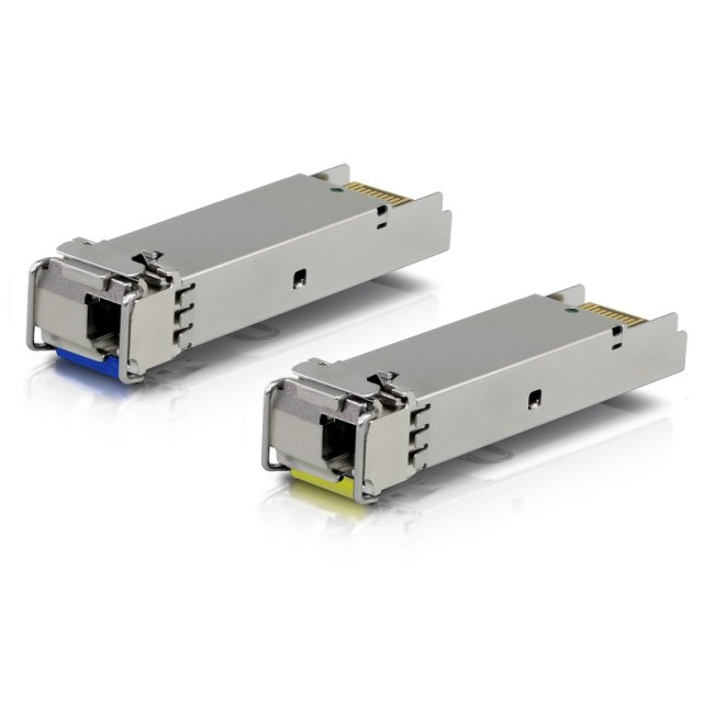 Uxbiquiti SM SFP Bi-Di LC adapter • Blue-Tx1310/Rx1550 • 3km • 1.25Gbps Uxbiquiti SM SFP Bi-Di LC adapter • Blue-Tx1310/Rx1550 • 3km • 1.25Gbps