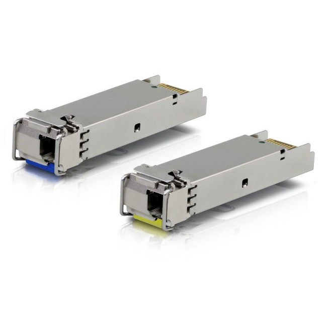 U biquiti SM SFP Bi-Di LC adapter • Yel-Tx1550/Rx1310 • 3km • 1.25Gbps U biquiti SM SFP Bi-Di LC adapter • Yel-Tx1550/Rx1310 • 3km • 1.25Gbps