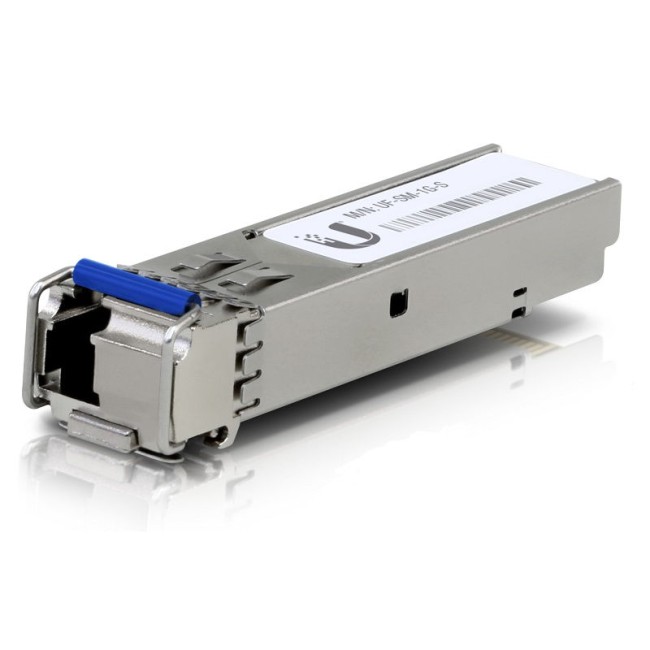 Uxbiquiti SM SFP Bi-Di LC adapter • Blue-Tx1310/Rx1550 • 3km • 1.25Gbps