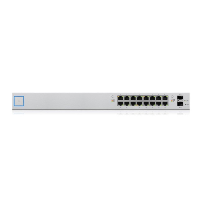 Ubiquiti US-16-150W UniFi manageeritav Gigabit switch • 16 PoE porti + 2 SFP • 150W • 19 Ubiquiti US-16-150W UniFi manageeritav Gigabit switch • 16 PoE porti + 2 SFP • 150W • 19