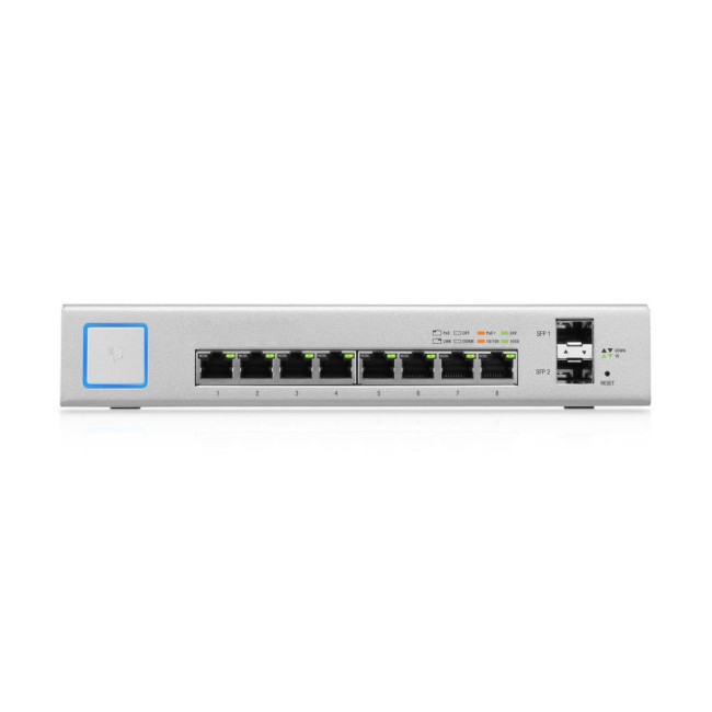 Ubiquiti US-8-150W UniFi manageeritav Gigabit switch • 8 PoE+ porti + 2 SFP • 150W Ubiquiti US-8-150W UniFi manageeritav Gigabit switch • 8 PoE+ porti + 2 SFP • 150W