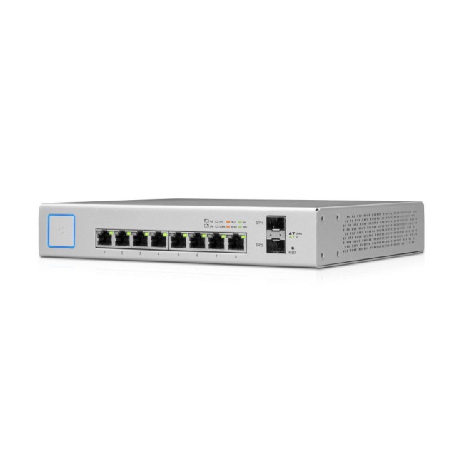 Ubiquiti US-8-150W UniFi manageeritav Gigabit switch • 8 PoE+ porti + 2 SFP • 150W