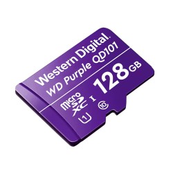 Western Digital Purple QD101 WDD128G1P0C 128GB microSD mälukaart spetsiaalselt turvakaameratele Western Digital Purple QD101 WDD128G1P0C 128GB microSD mälukaart spetsiaalselt turvakaameratele