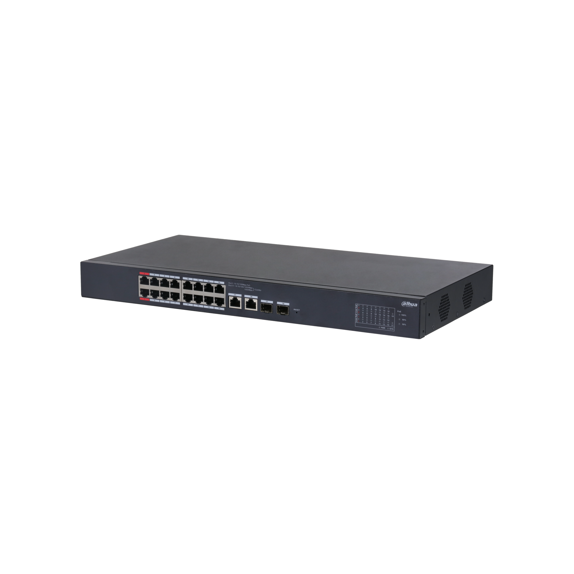 Dahua CS4218-16ET-135 18-Port Cloud Managed Desktop Switch with 16-Port PoE
