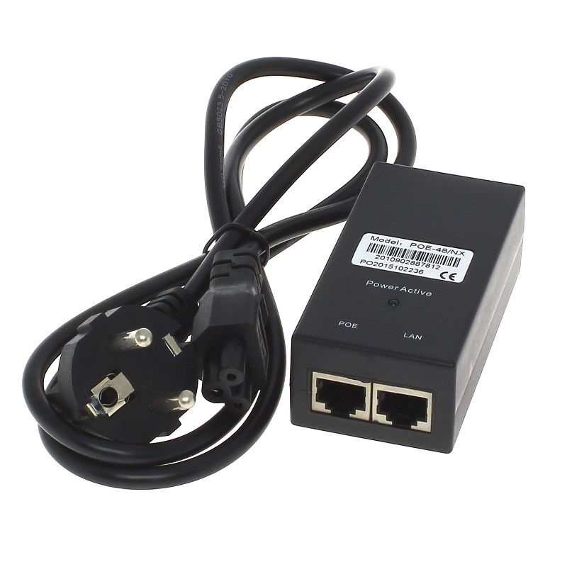 POE NET Injector 1 kanali toite söötja IEEE 802.3at