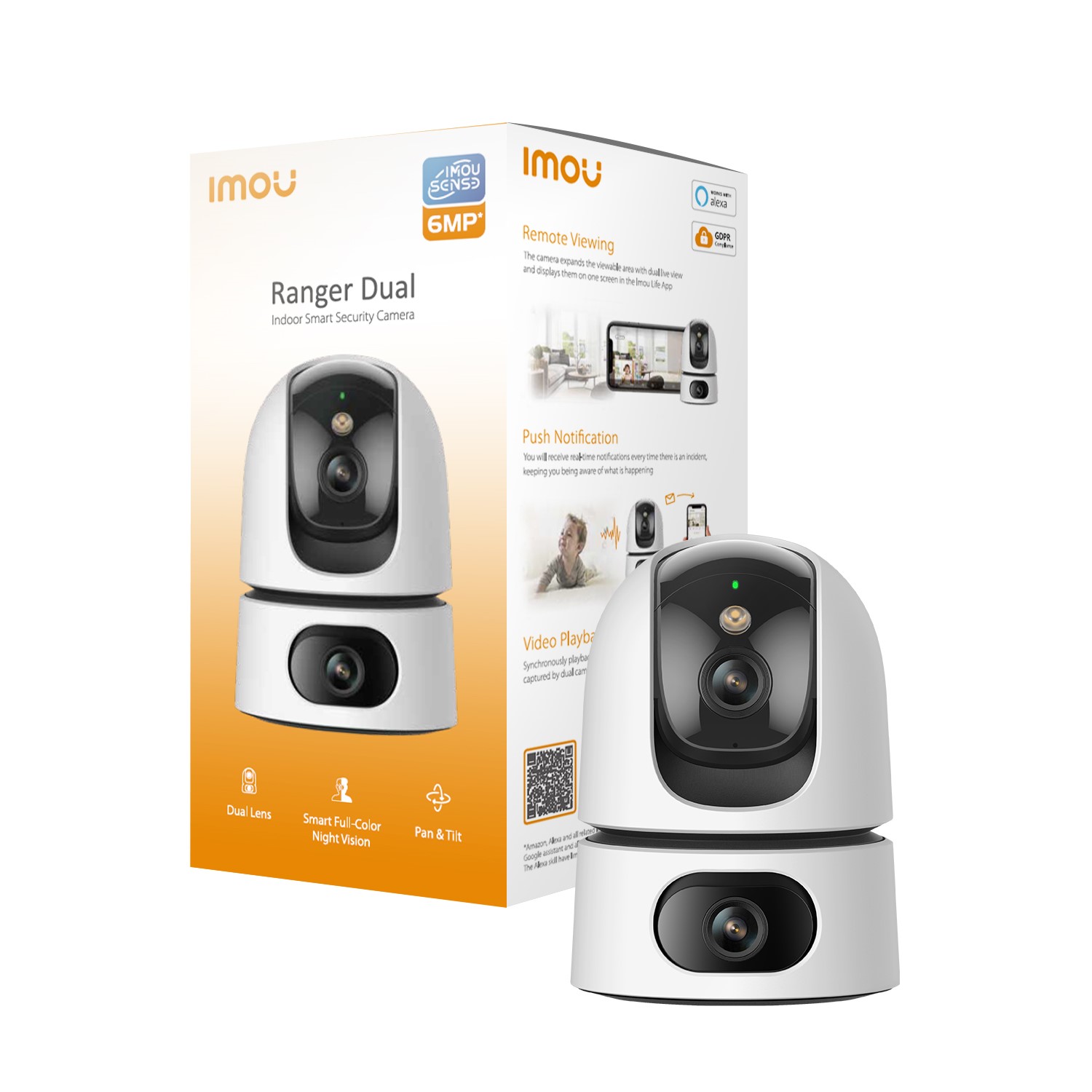 Imou Ranger Dual 5MP Wi-Fi Pan & Tilt Camera + 5MP Fixed Camera – pilt 3