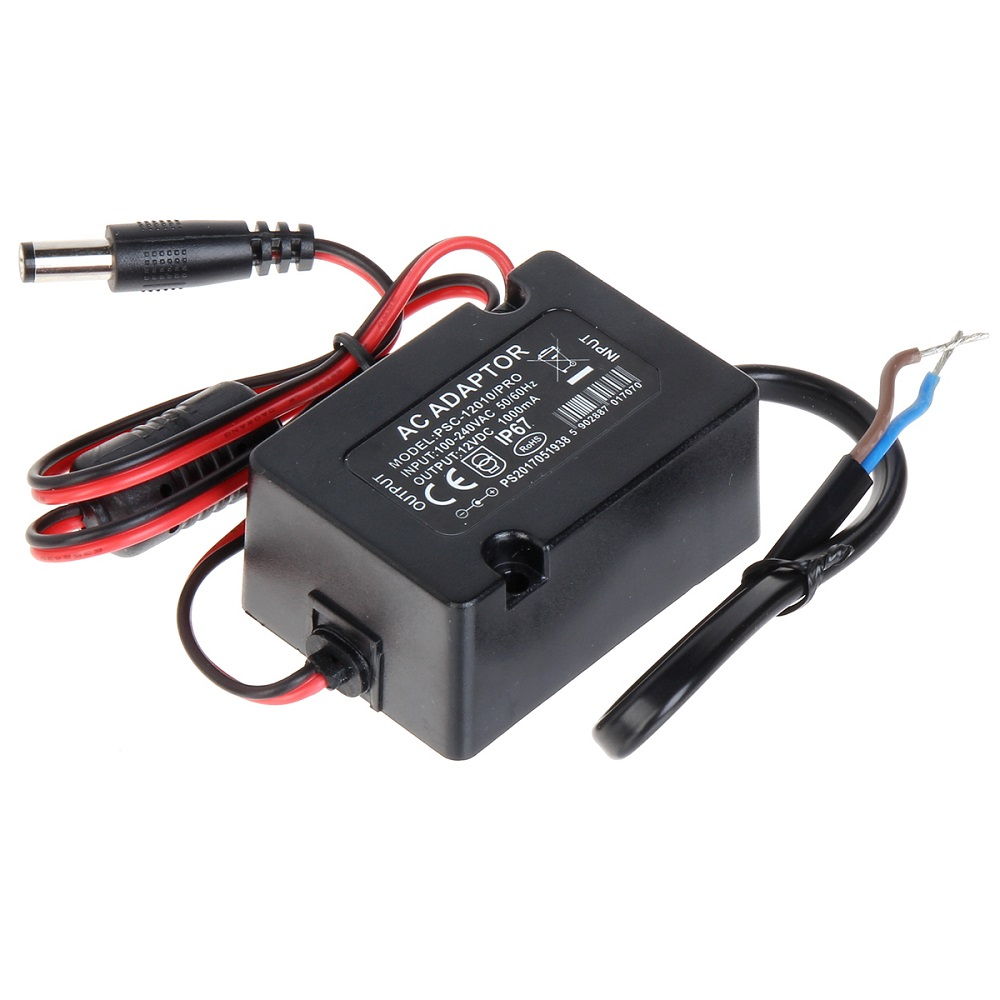 Switch mode power supply 12VDC, 1.0A, IP67
