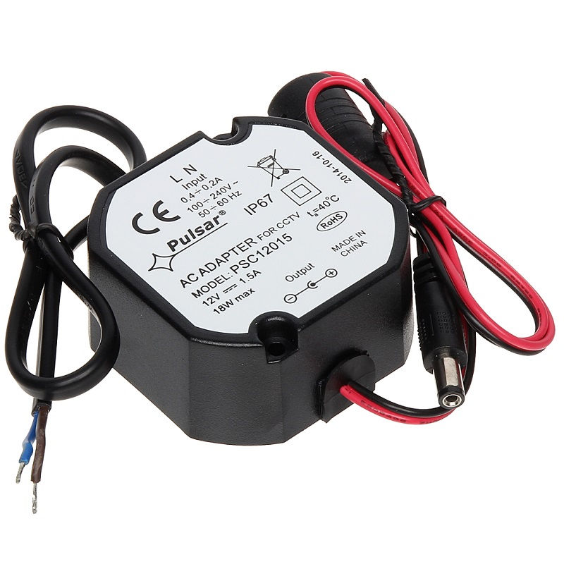 Switch mode power supply 12VDC, 1.5A, IP67
