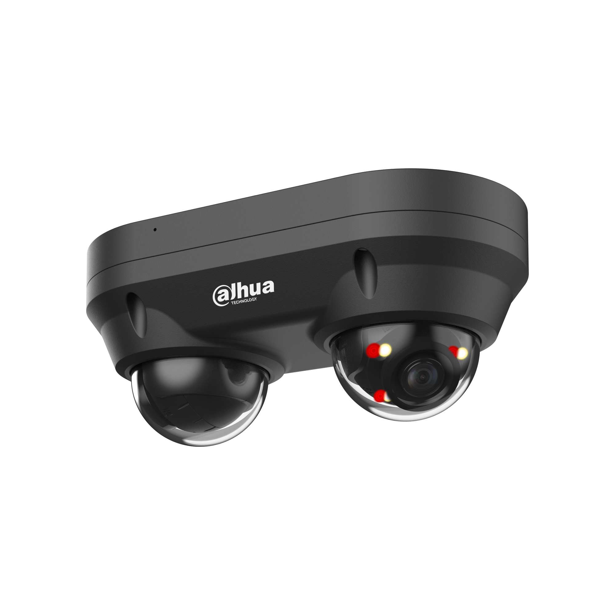 Dahua IPC-HDBW2449F-AS-E2-IL-0280B-Black topelt 4MP IP kuppelkaamera – pilt 4