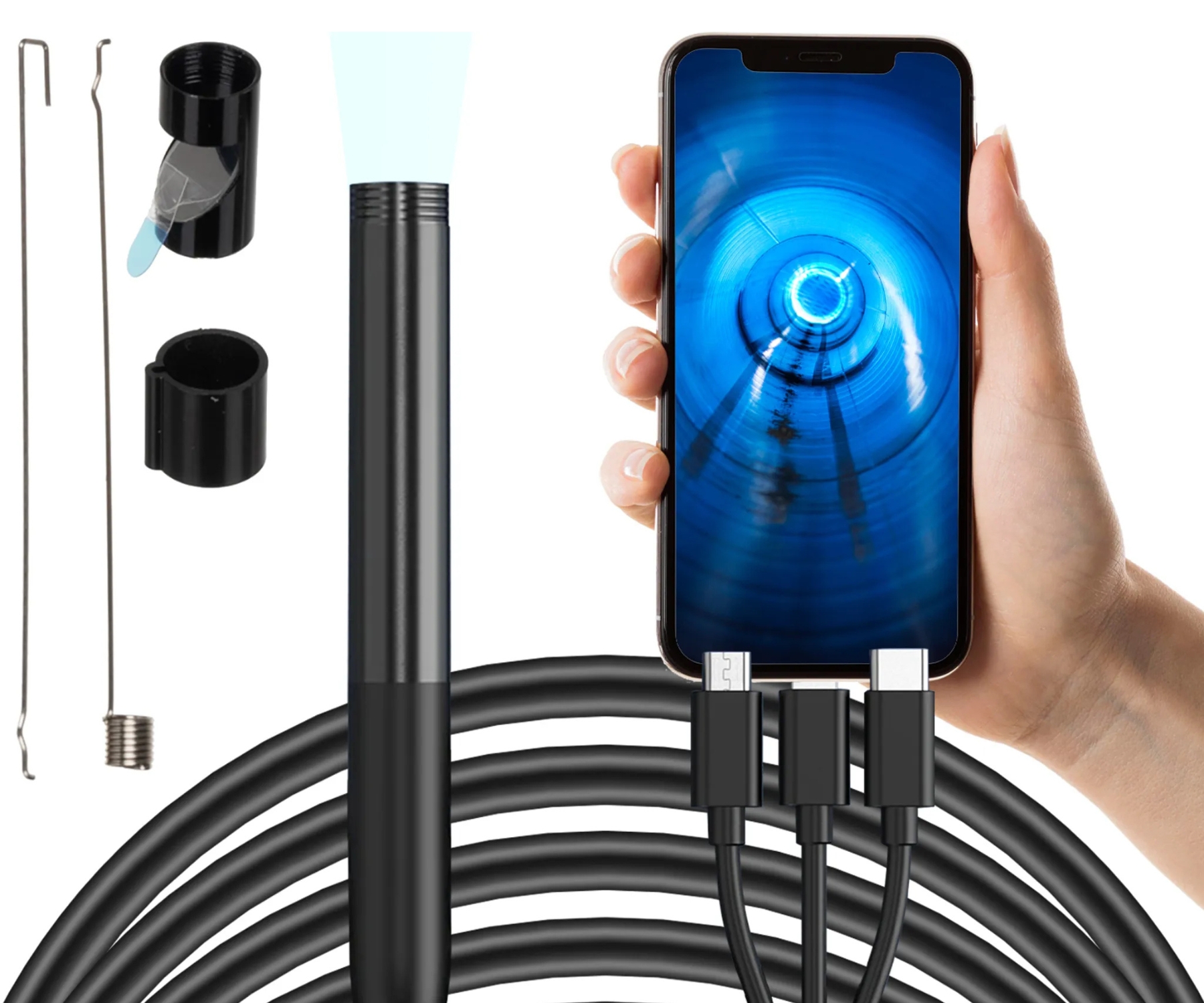 2MP Dual Lens USB-C Endoscope Camera – pilt 5