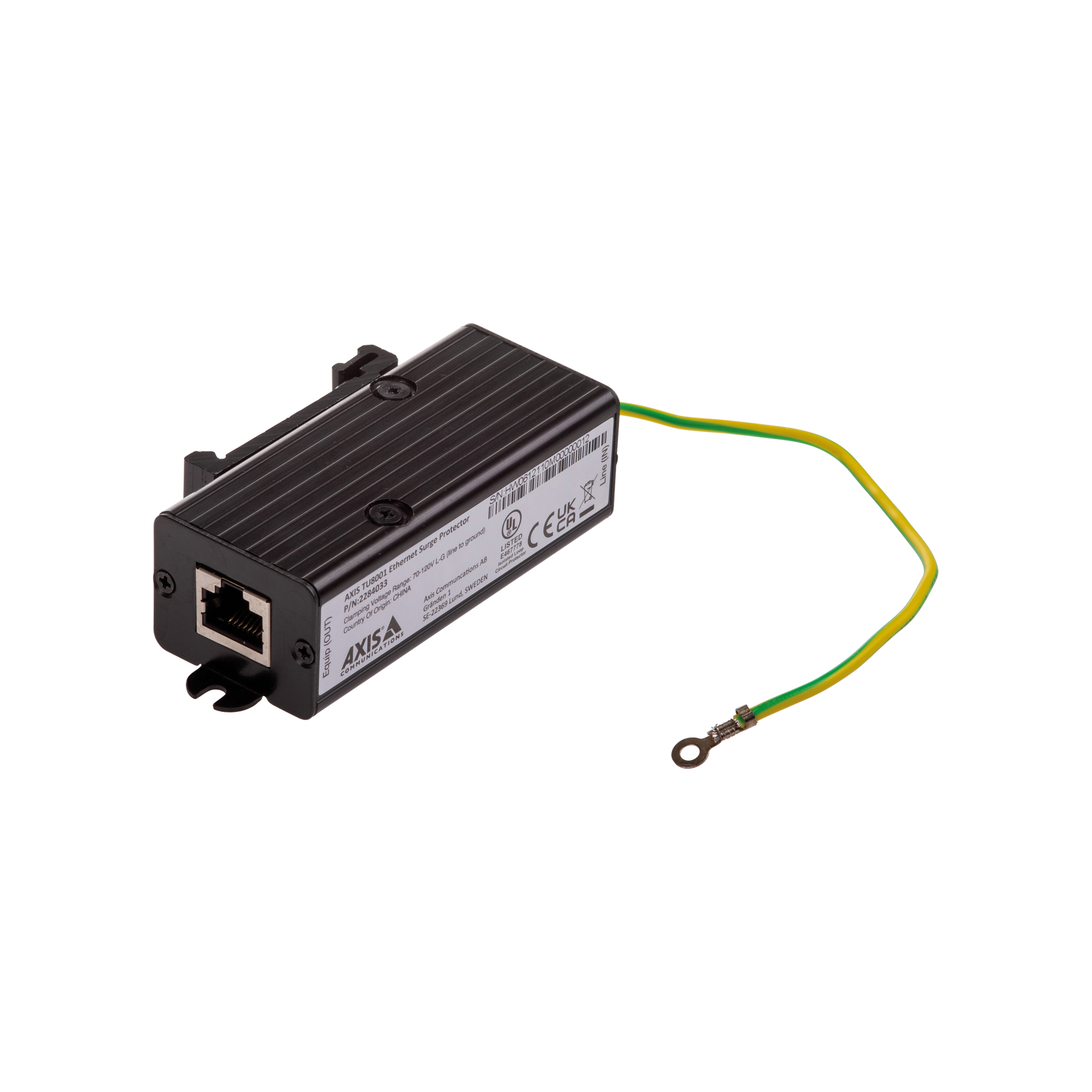 Axis TU8001 Etherneti liigpingekaitse, PoE kuni 95 W, 1 Gbit