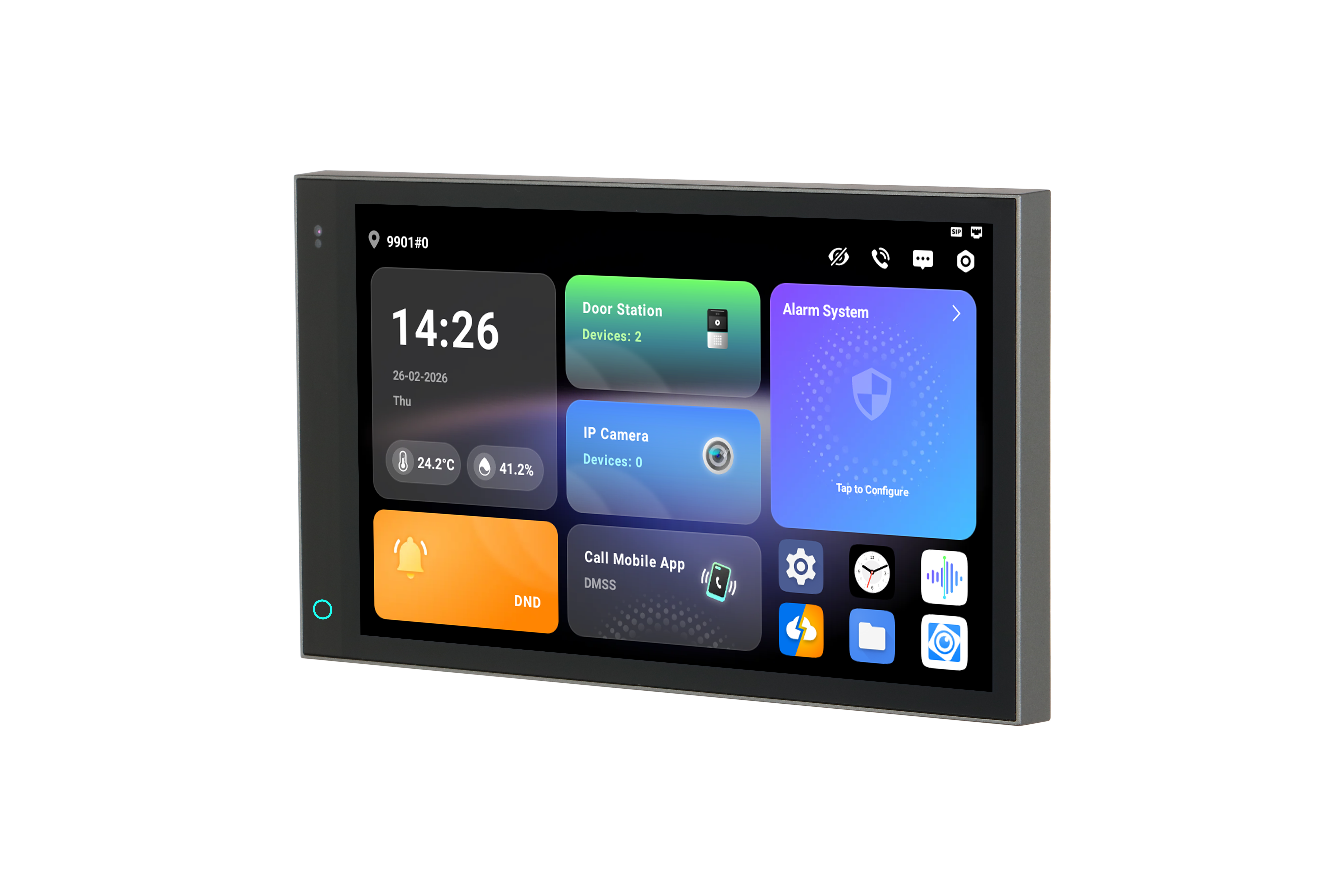 Dahua SCP3024A-B puutetundlik 7" IP monitor – pilt 2