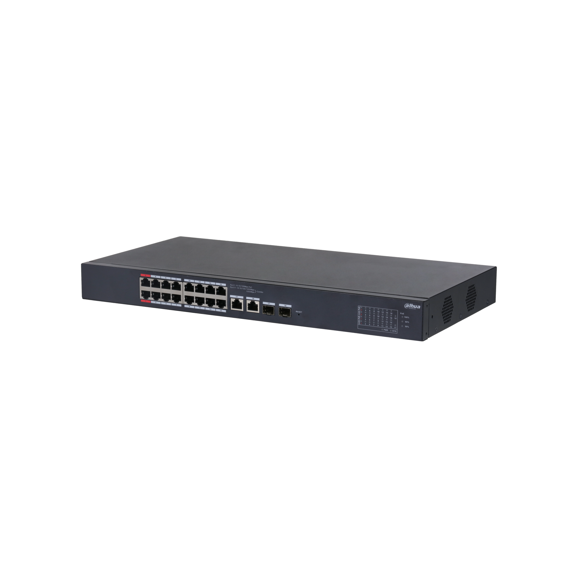 Dahua CS4218-16ET-190 18-Port Cloud Managed Desktop Switch with 16-Port PoE