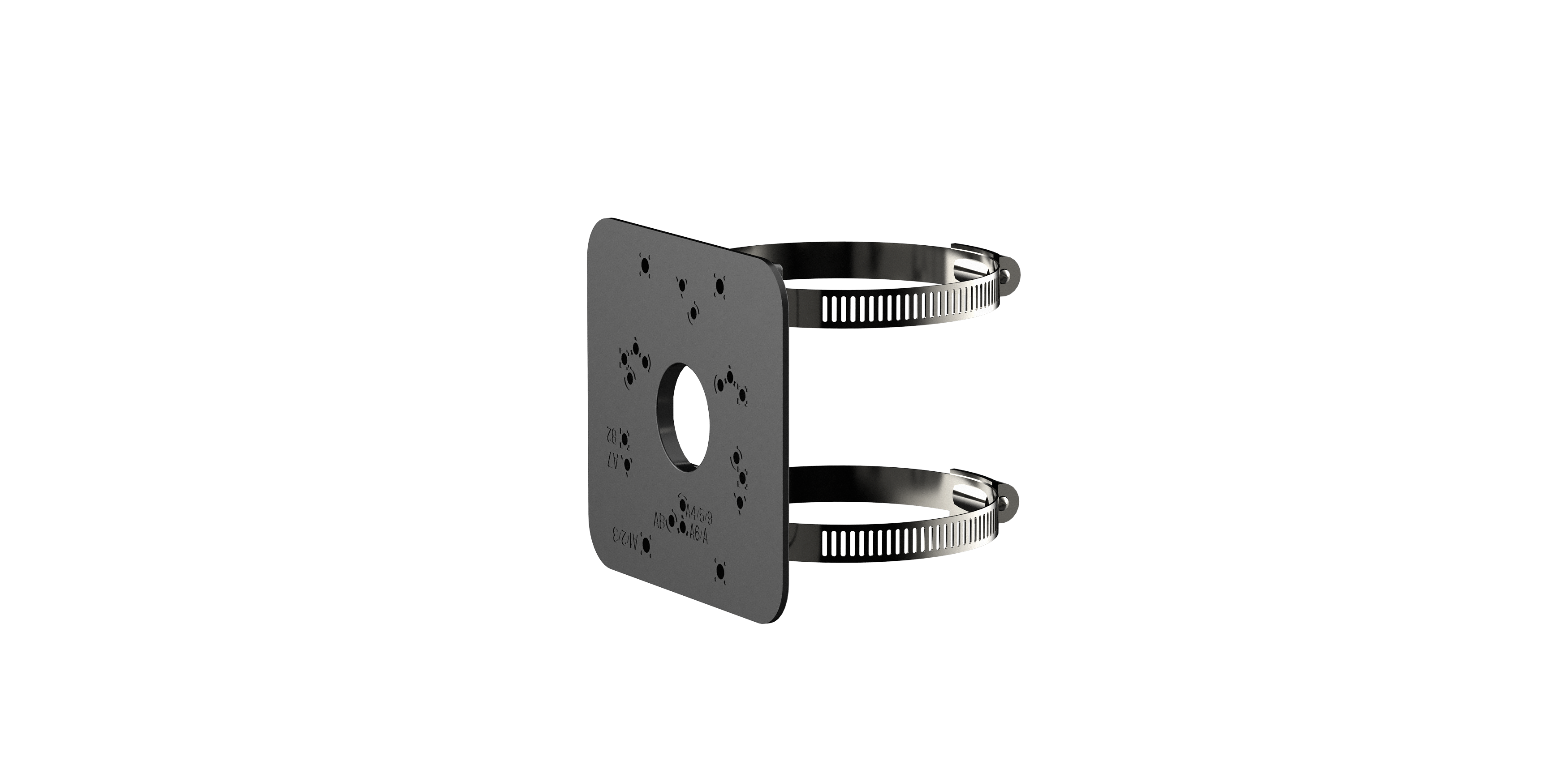 Dahua PFA152-E-B kaamerate mastile kinnitamise adapter musta värvi
