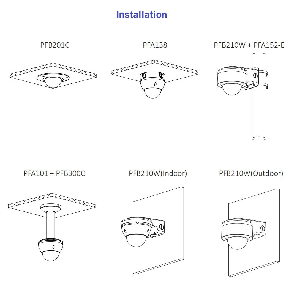 Dahua HAC-HDBW3802E-ZH 8MP Pro seeria HDCVI kuppelkaamera • IR50m IP67 IK10 3.7-11mm audio alarm