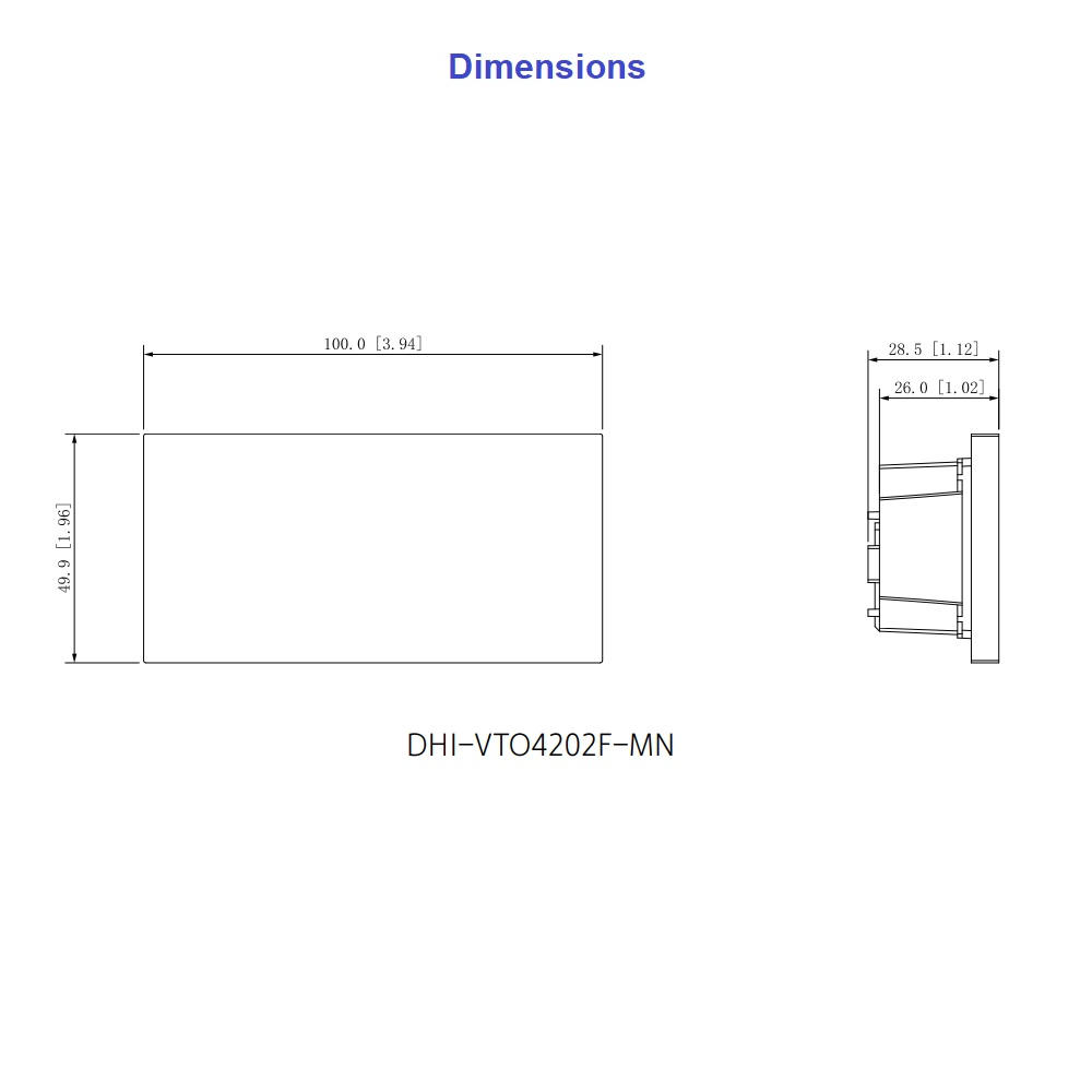 Dahua VTO4202F-MN Blank Module for Modular Outdoor Station VTO4202F – pilt 3
