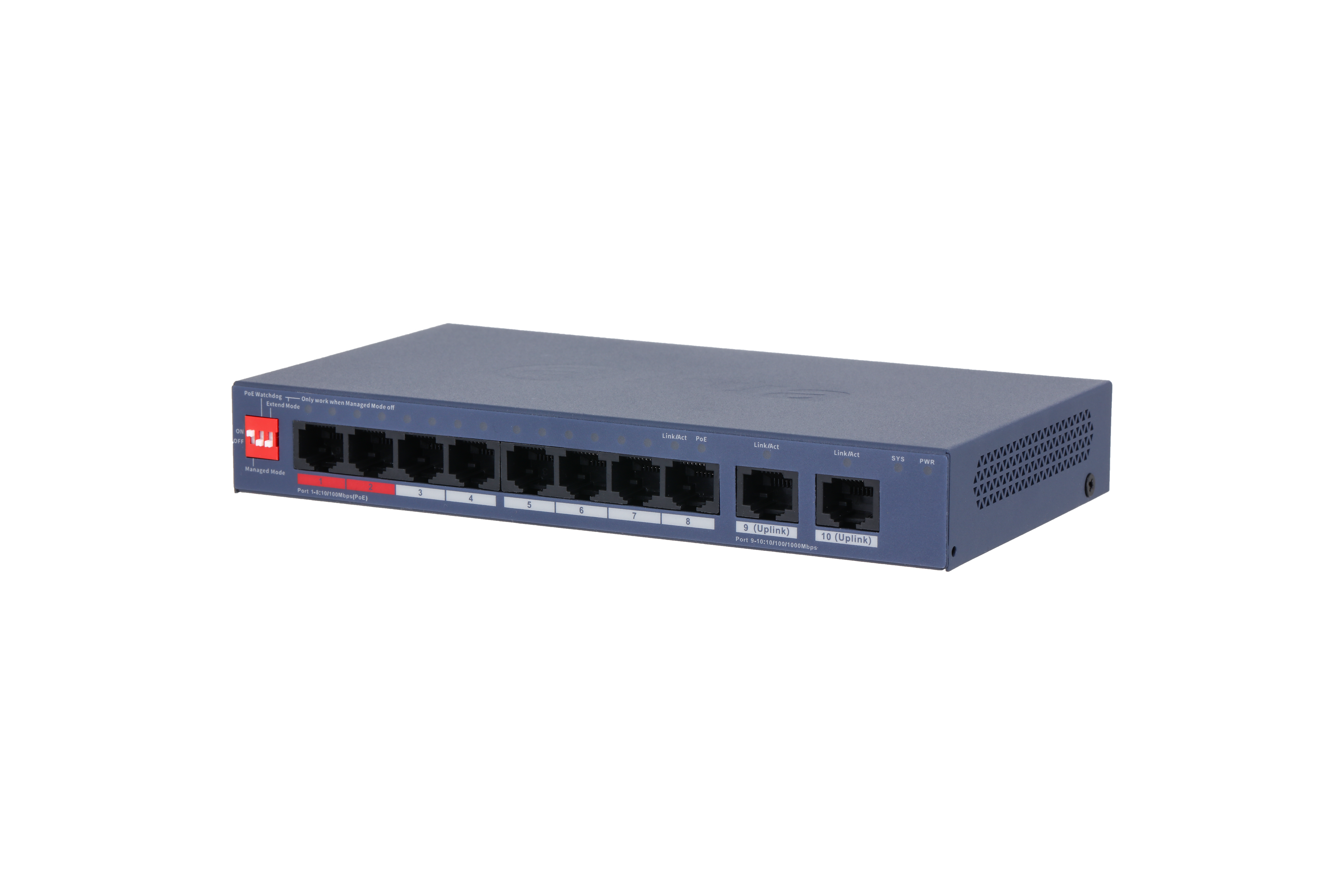 Dahua CS4010-8ET2GT-110 DoLynk Care manageeritav PoE switch 110W – pilt 2