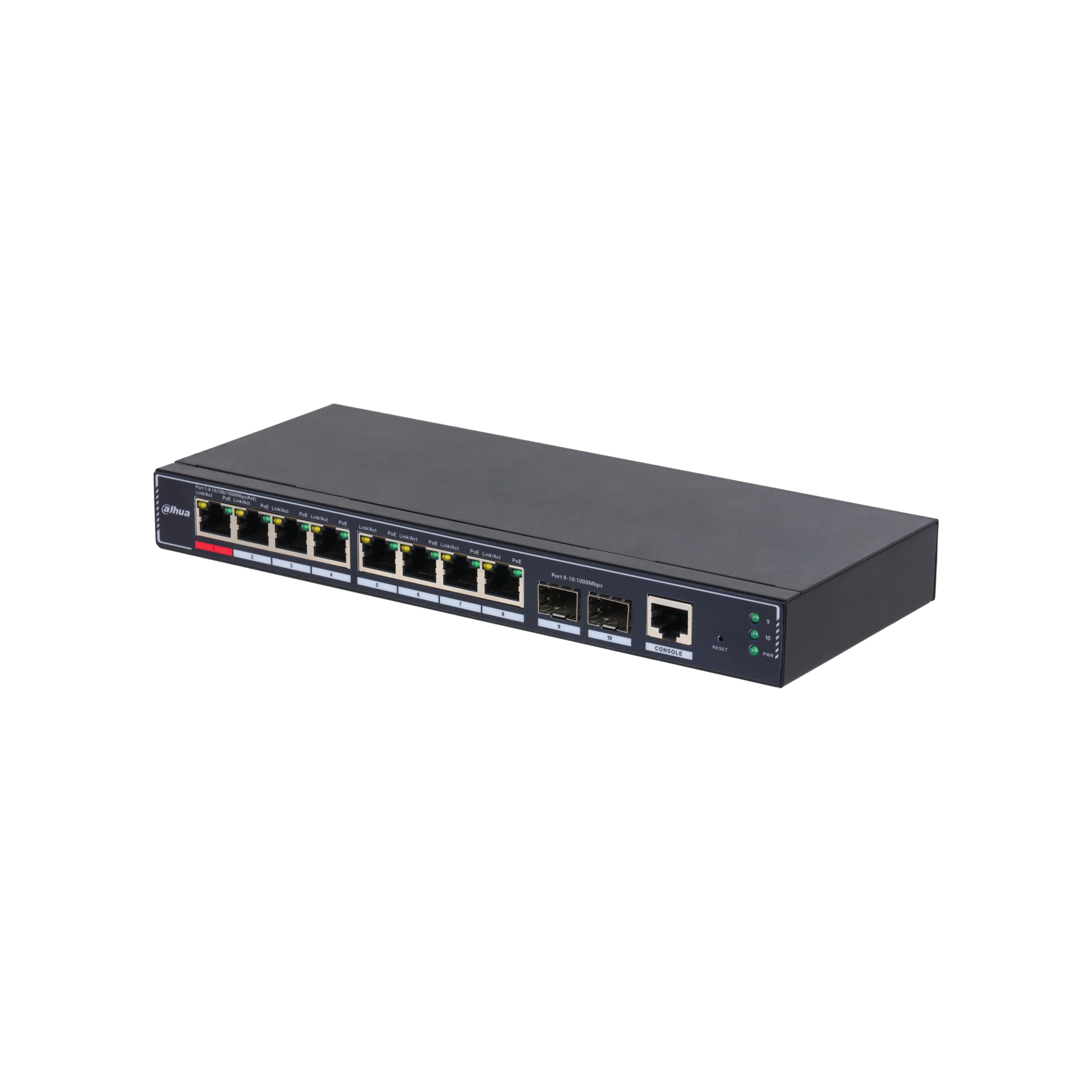Dahua SG4010P-2F 10-Port Managed Desktop Gigabit Switch with 8-Port PoE