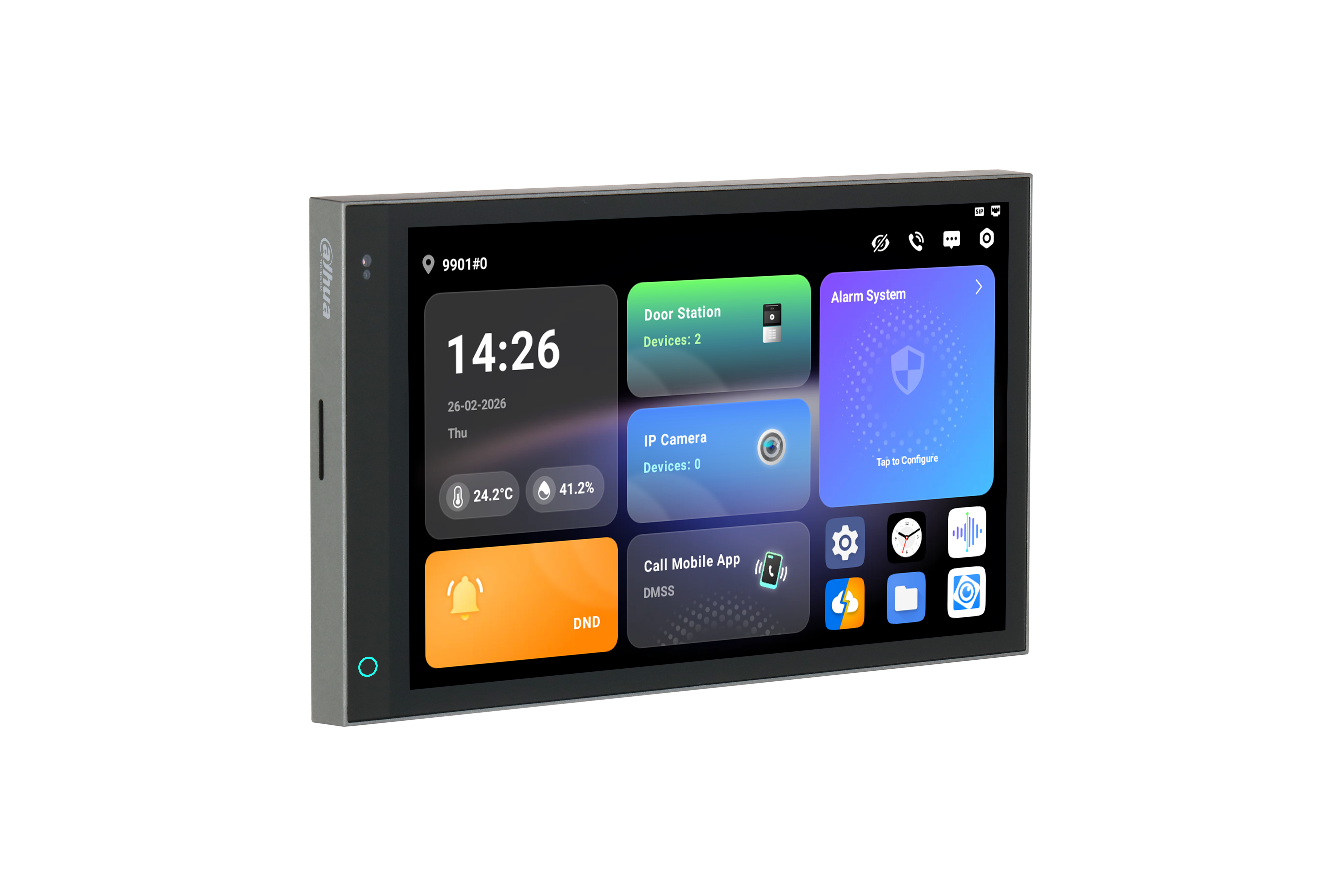Dahua SCP3024A-B puutetundlik 7" IP monitor – pilt 3